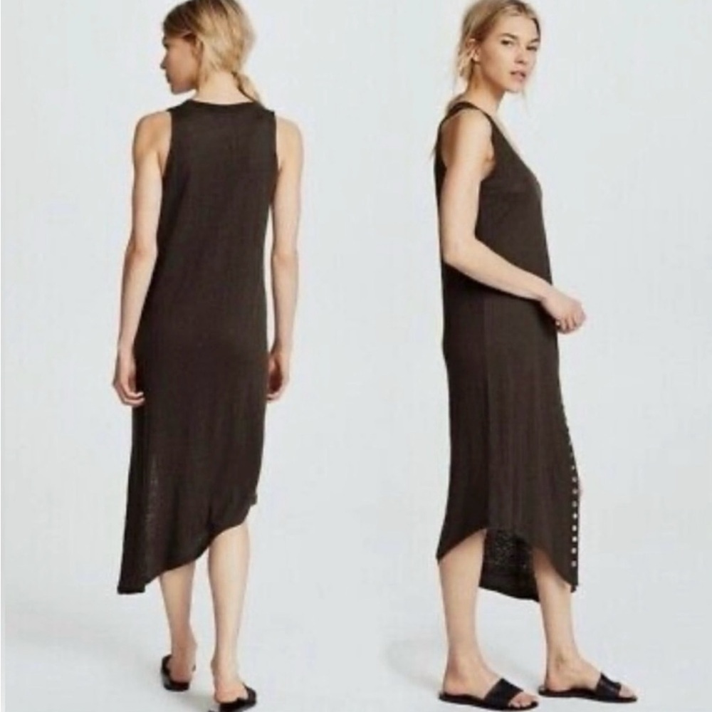 IRO Asymmetrical Grommet Detail Tank Dress – Size Small, NWT 100% linen - Picture 2 of 9